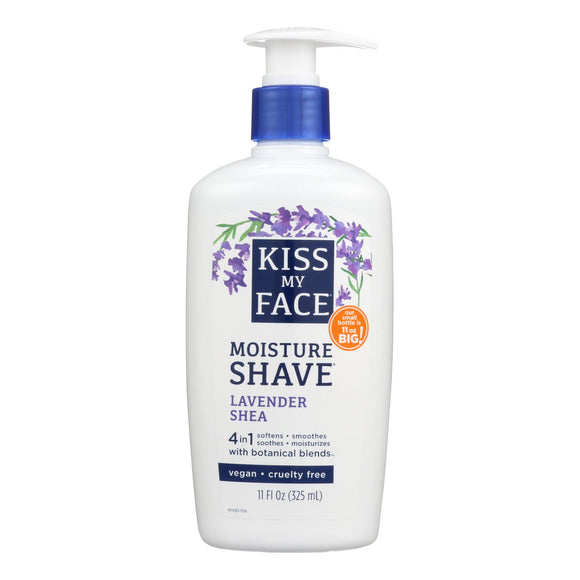 Kiss My Face Moisture Shave Lavender Shea - 11 Fl Oz - Vita-Shoppe.com