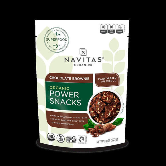 Navitas Organics Cacao Superfood Chocolate Brownie Power Snacks