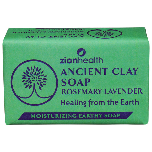 Zion Health - Ancnt Cly Soap Rsmry Lvnd - 1 Each - 6 Oz - Vita-Shoppe.com