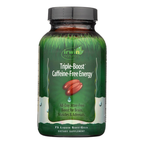 Irwin Naturals - Triple-boost Caff Energy - 1 Each-75 Sgel - Vita-Shoppe.com