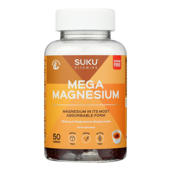 Suku Vitamins - Gummy Mega Magnesium Grape Blackberry - 1 Each-50 Count - Vita-Shoppe.com