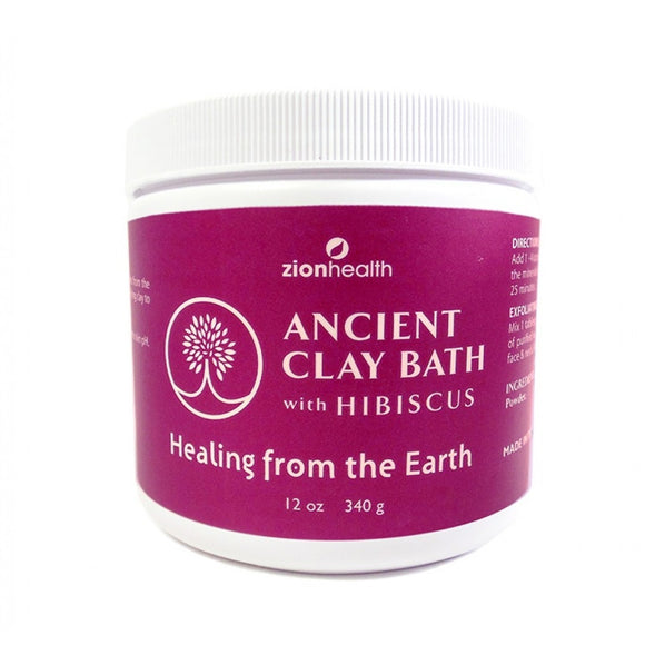 Zion Health - Ancient Clay Bath Hibiscs - 1 Each - 12 Oz - Vita-Shoppe.com