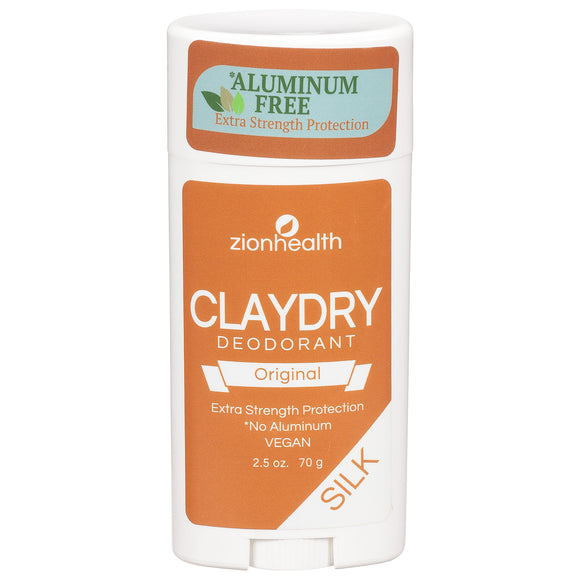 Zion Health Claydry Silk Deodorant - Original - 2.5 Oz - Vita-Shoppe.com