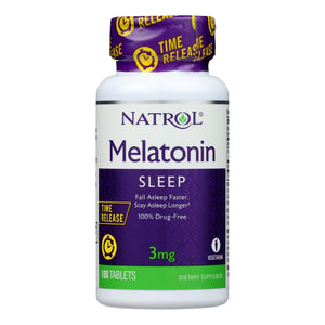 Natrol Melatonin Time Release - 3 Mg - 100 Tablets - Vita-Shoppe.com
