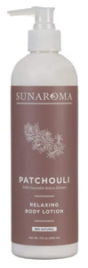 Sunaroma Patchouli Relaxing Body Lotion 11.5 oz/340ml Pump Bottle - Vita-Shoppe.com