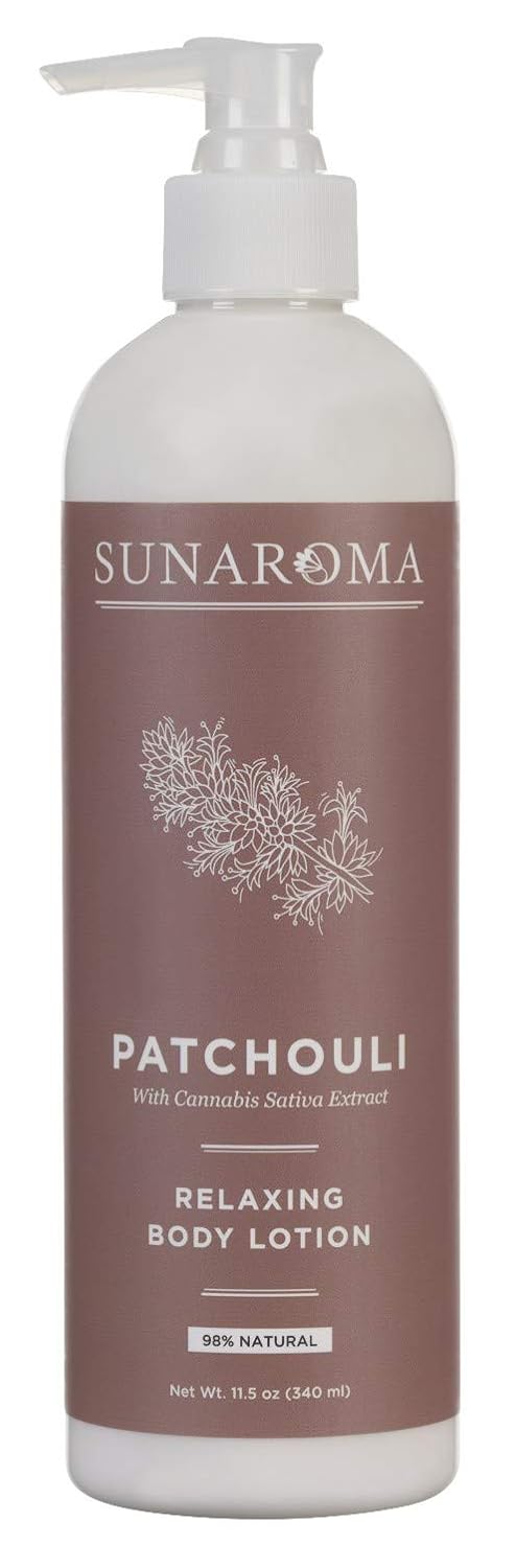 Sunaroma Patchouli Relaxing Body Lotion 11.5 oz/340ml Pump Bottle - Vita-Shoppe.com