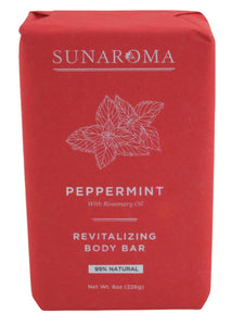 Sunaroma Peppermint Revitalizing Body Bar 8 oz./226g - Vita-Shoppe.com