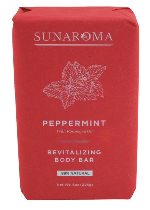 Sunaroma Peppermint Revitalizing Body Bar 8 oz./226g - Vita-Shoppe.com