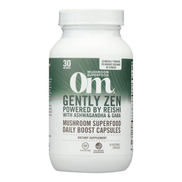 Om - Mushroom Sprfd Gently Zen - 1 Each-90 Ct - Vita-Shoppe.com