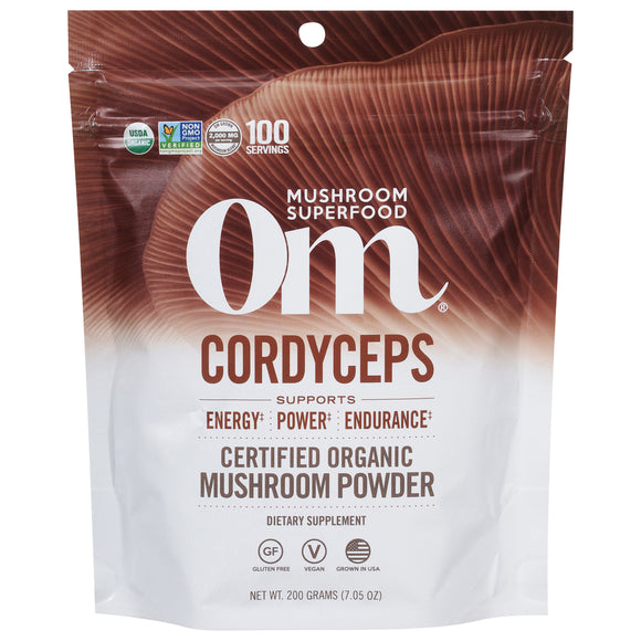 Om - Cordyceps Organic Powder 200grm - 1 Each -7.05 Oz - Vita-Shoppe.com