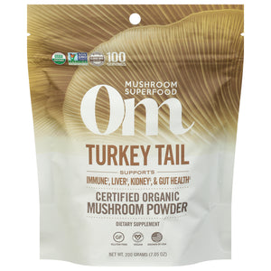 Om - Turkey Tail Organic Powder 200gr - 1 Each -7.05 Oz - Vita-Shoppe.com