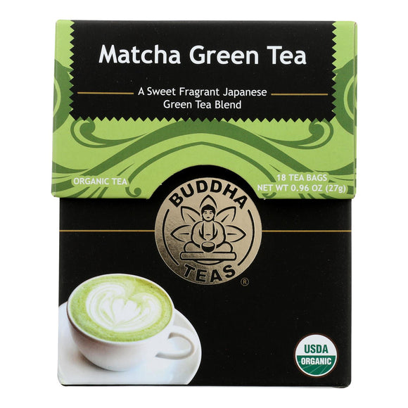 Buddha Teas -tea - Matcha Green - Case Of 6 - 18 Bag - Vita-Shoppe.com