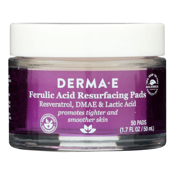 Derma E - Resrfs Pad Ferulic Acid - 1 Each-50 Ct - Vita-Shoppe.com