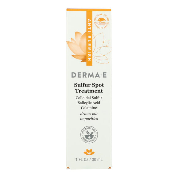 Derma E - Sulfur Spot Treatment - 1 Each-1 Fz - Vita-Shoppe.com