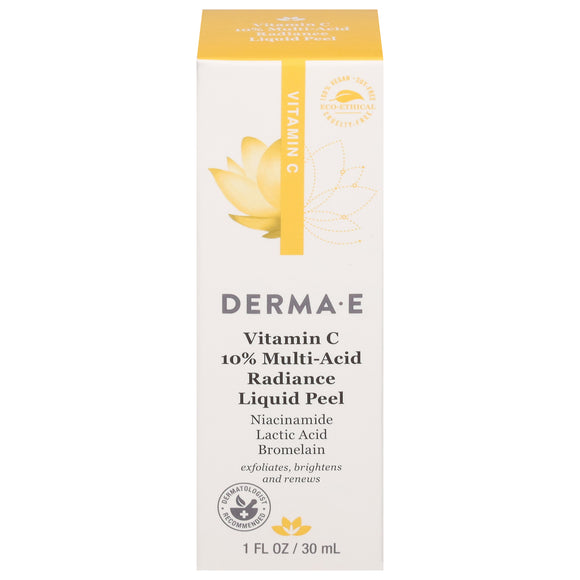 Derma E - Lq Peel Vit C Radiance - Ea Of 1-1 Fz - Vita-Shoppe.com