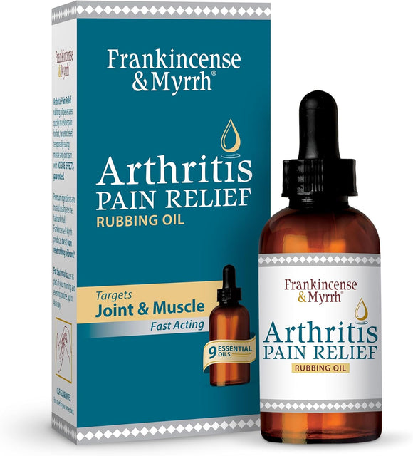 Frankincense & Myrrh Arthritis Pain Relief Rubbing Oil 2 fl oz (59ml) - Vita-Shoppe.com