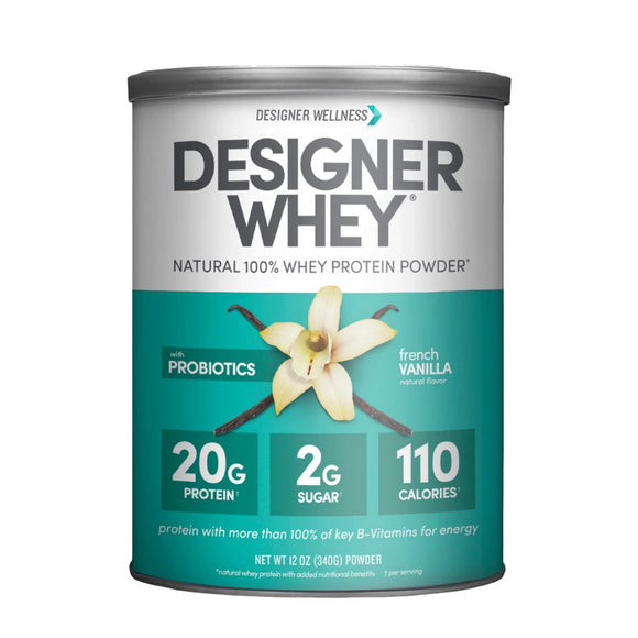 Designer Whey Protein Powder French Vanilla - 12 Oz - Vita-Shoppe.com