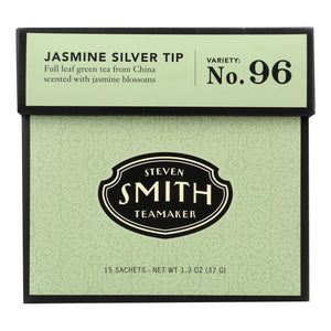 Smith Teamaker Green Tea - Jasmine Silver Top - 15 Bags - Vita-Shoppe.com