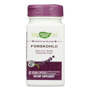 Nature's Way - Standardized Forskohlii - 60 Veg. Capsules