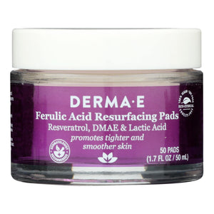 Derma E - Resrfs Pad Ferulic Acid - 1 Each-50 Ct - Vita-Shoppe.com