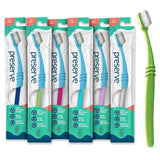 Preserve Adult Toothbrush In A Lightweight Pouch Soft - 6 Pack - Assorted Colors