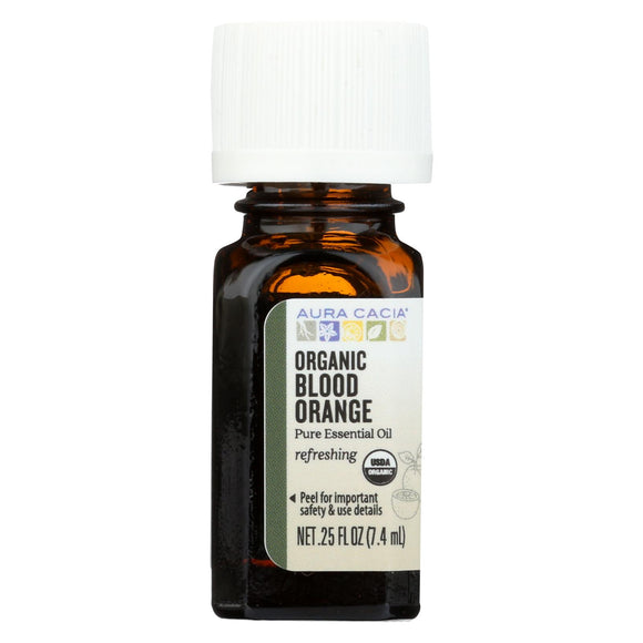 Aura Cacia Essential Oil - Blood Orange - Case Of 1 - .25 Fl Oz. - Vita-Shoppe.com