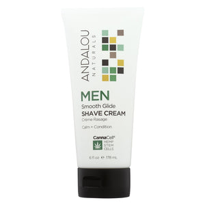 Andalou Naturals - Men Smooth Glide Shave Cream - 6 Fl Oz. - Vita-Shoppe.com