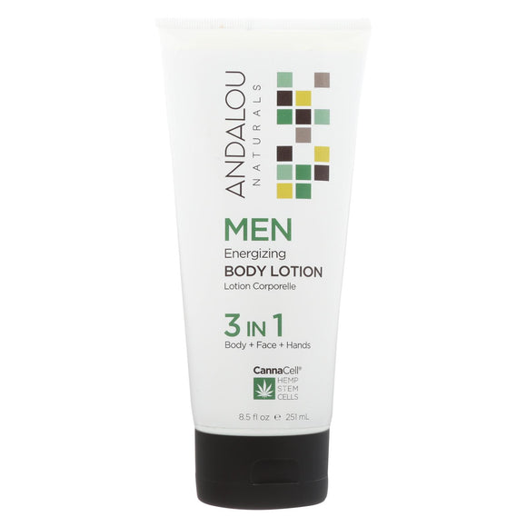 Andalou Naturals - Body Lotion - Men's Energizing - 8.5 Fl Oz. - Vita-Shoppe.com