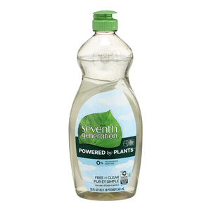 Seventh Generation - Dish Liquid Free & Clear - Case Of 6-19 Fz - Vita-Shoppe.com