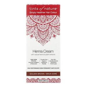Tints Of Nature - Henna Cream Golden Brown - 2.46 Fz - Vita-Shoppe.com