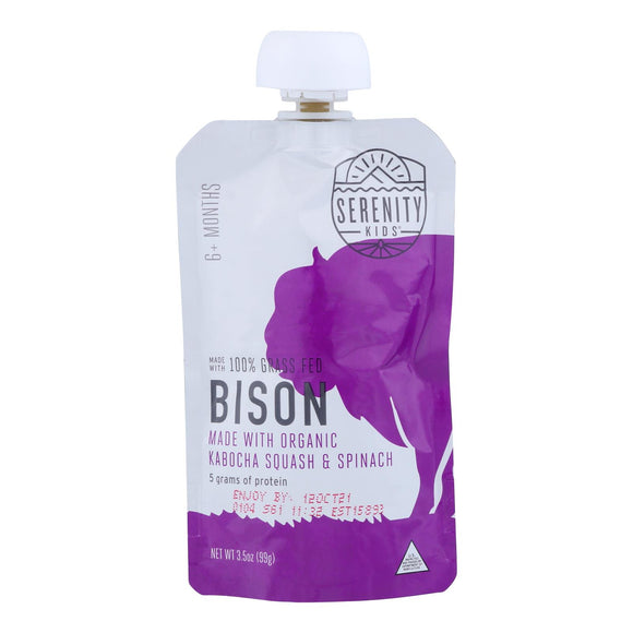 Serenity Kids Llc - Pouch Bison Kabocha - Case Of 6 - 3.5 Oz - Vita-Shoppe.com