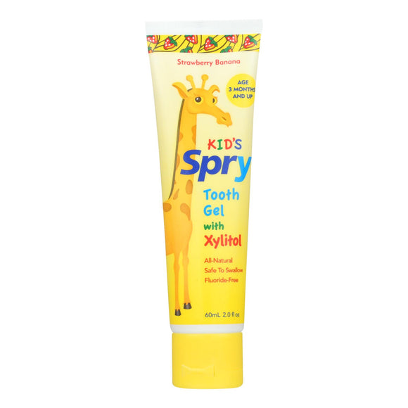 Spry Tooth Gel - Strawberry And Banana - 2 Fl Oz. - Vita-Shoppe.com