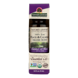 Nature's Answer - Organic Essential Oil Blend - Peace And Calming - 0.5 Oz. - Vita-Shoppe.com