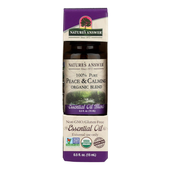 Nature's Answer - Organic Essential Oil Blend - Peace And Calming - 0.5 Oz. - Vita-Shoppe.com