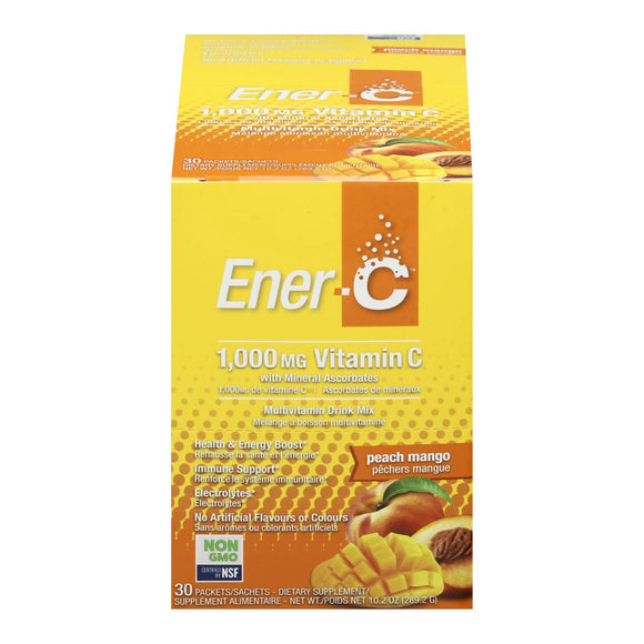 Ener-c - Peach Mango - 1000mg - 30 Pkt - Vita-Shoppe.com