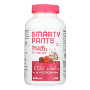 Smartypants Masters Complete Women 50+ Blueberry Orange Crème Strawberry Banana Gummies  - 1 Each - 120 Ct - Vita-Shoppe.com