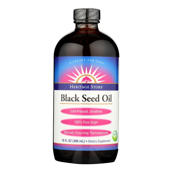 Heritage Store - Oil Black Seed - 1 Each - 16 Fz - Vita-Shoppe.com