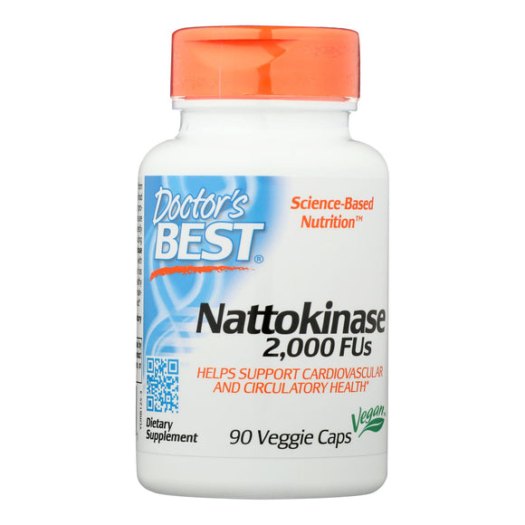 Doctor's Best - Nattokinase 2000 Fus - 1 Each-90 Vcap - Vita-Shoppe.com