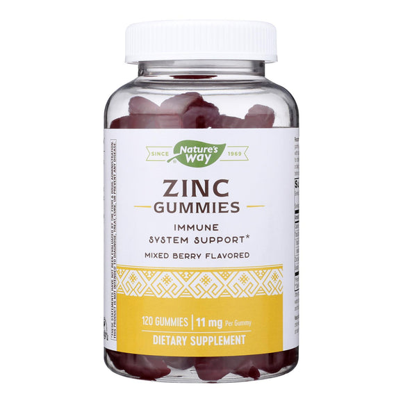 Nature's Way - Zinc Gummy 11 Mg - 1 Each-120 Ct - Vita-Shoppe.com