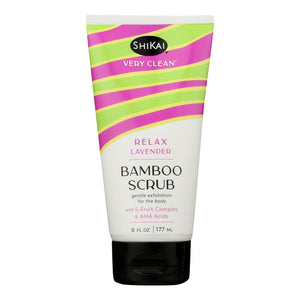 Shikai Products - Bmboo Scrub Relax Lavender - 1 Each-6 Fz - Vita-Shoppe.com