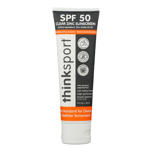 Thinksport - Snscrn Clear Zinc Spf50 - 1 Each -3 Fz - Vita-Shoppe.com