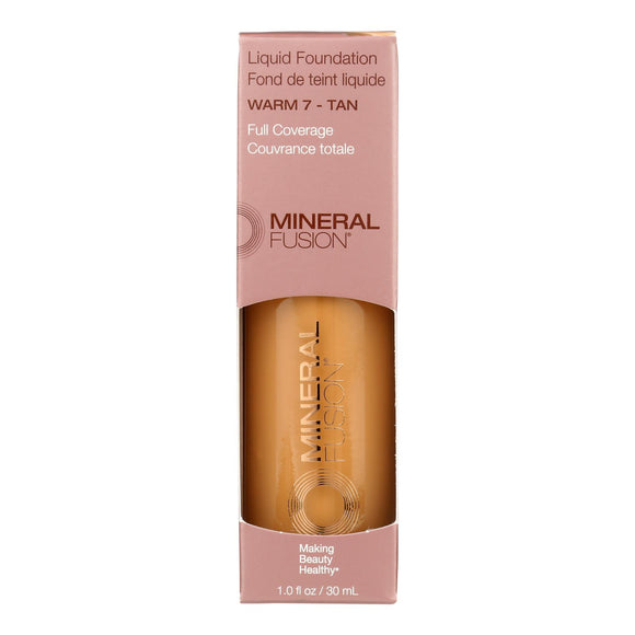 Mineral Fusion - Mkup Liquid Foundation Warm7 - 1 Each-1 Fz - Vita-Shoppe.com