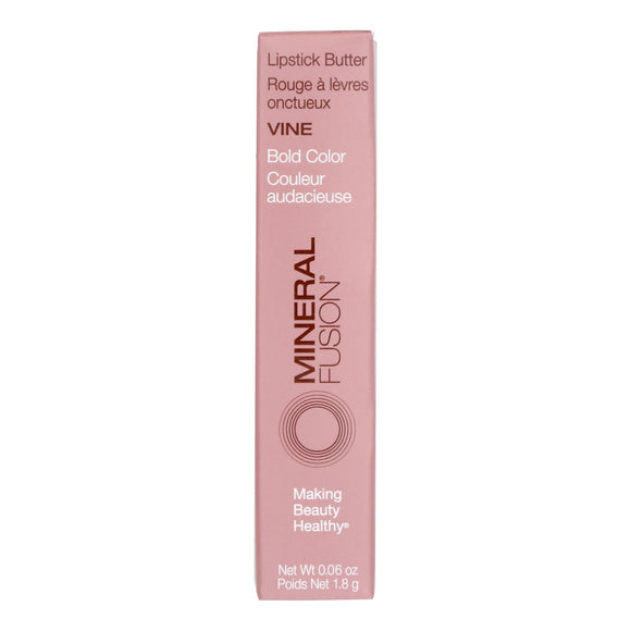 Mineral Fusion - Mkup Lipstick Butter Vine - 1 Each-.06 Oz - Vita-Shoppe.com