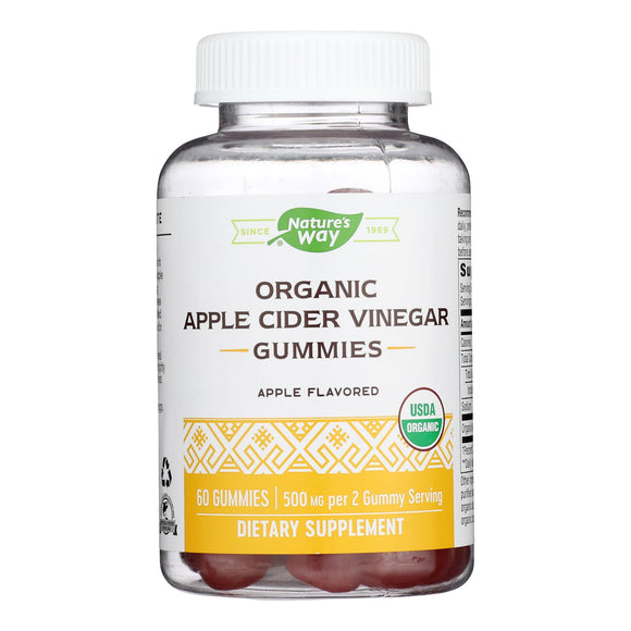 Nature's Way - Apple Cider Vinegar Gummy - 1 Each-60 Ct - Vita-Shoppe.com