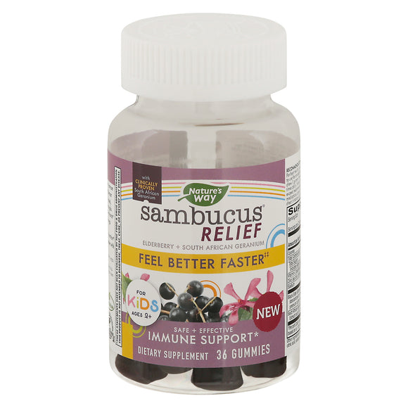 Nature's Way - Sambucus Kids Gummy - 1 Each-36 Ct - Vita-Shoppe.com