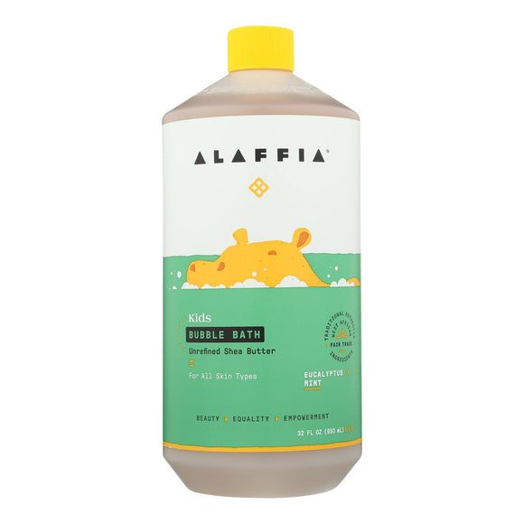 Alaffia Everyday Shea Cold Comforting Eucalyptus Babies Up Bubble Bath  - 1 Each - 32 Fz - Vita-Shoppe.com