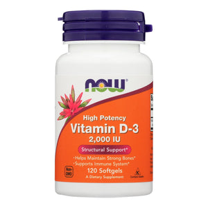 Now Foods - Vitamin D-3 2000iu - 1 Each-120 Sgel - Vita-Shoppe.com