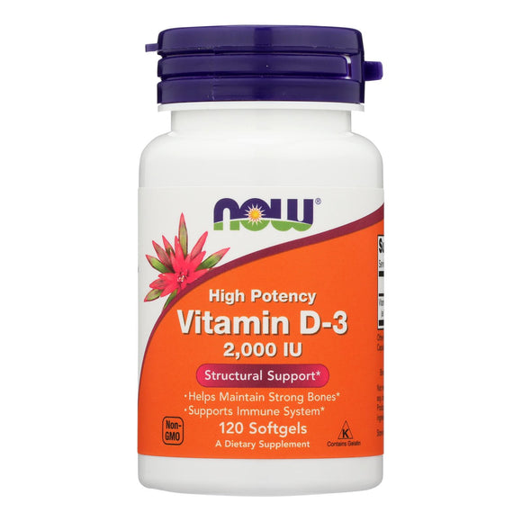 Now Foods - Vitamin D-3 2000iu - 1 Each-120 Sgel - Vita-Shoppe.com