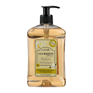 A La Maison - French Liquid Soap Plumeria - 1 Each-16.9 Fz - Vita-Shoppe.com