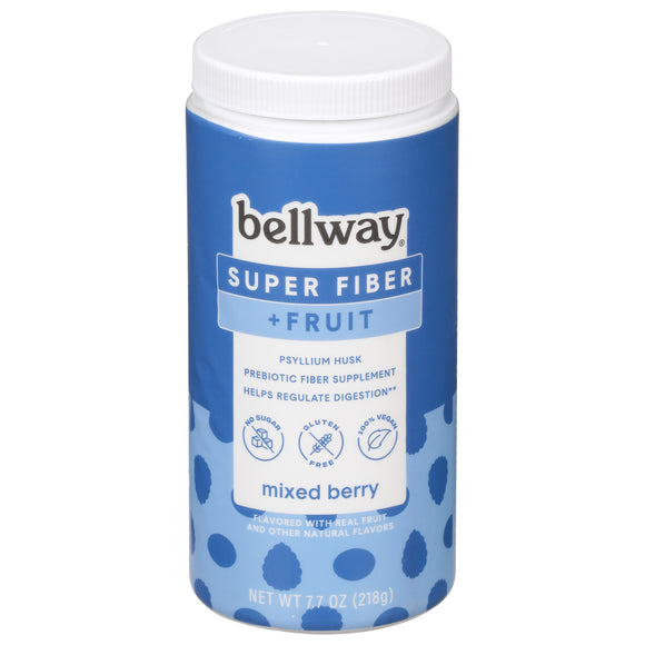 Bellway - Super Fiber + Fruit Powder Mix Berry - Case Of 4-7.7 Ounces - Vita-Shoppe.com